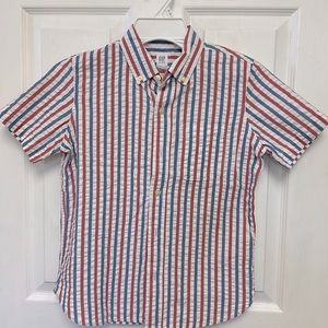 GAP kids Seersucker Button Down shirt